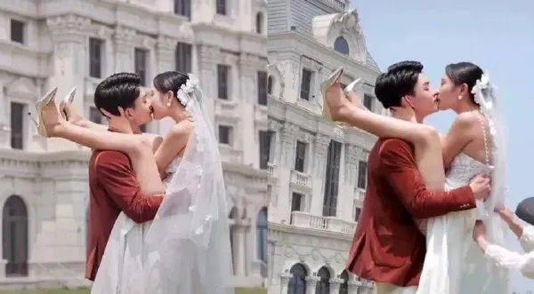 这个姿势，我抱不动我老婆……